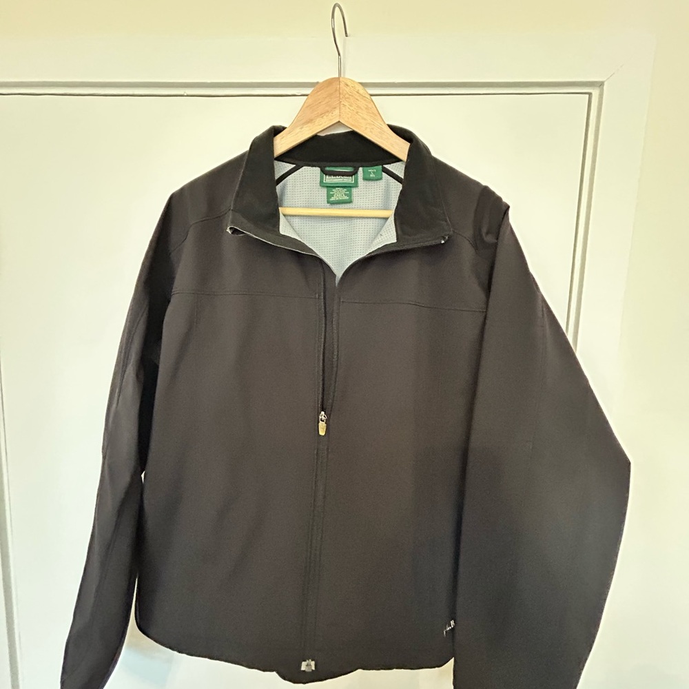 L.L. Bean Men's Black Windbreaker Jacket
